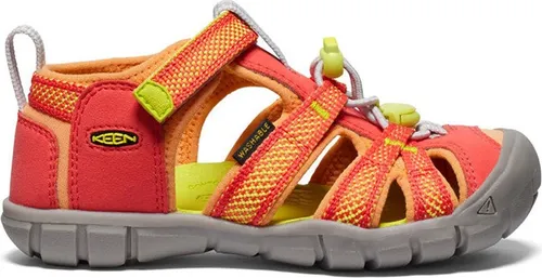 KEEN Unisex-Kinder Seacamp 2 CNX Closed Toe Sandalen, Dunkelrosa - Wasserdichte Wandersandalen mit abriebfester Gummi-Außensohle für sicheren Halt. Ideal für Abenteuer im Wasser und an Land, leicht anzuziehen dank verstellbarem Klettband.