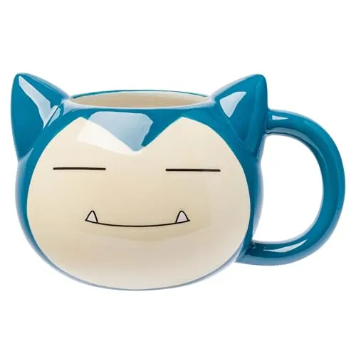 Silver Buffalo Pokemon Snorlax Gesicht Keramik 3D geformte Tasse 590 ml