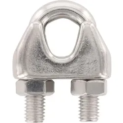 Bügelklemme Drahtseilklemme Seilklemme für Drahtseil ø 5 mm DIN741 Edelstahl A4 - Hochwertige Drahtseilklemme aus Edelstahl A4 für zuverlässige Verbindungen. Ideal für den Einsatz in anspruchsvollen Umgebungen. Packungsinhalt: 50 Stück.