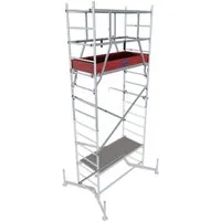 Krause Arbeitsgerüst 1.Aufstockung MONTO ClimTec Aluminium - Gerüst für sichere Arbeiten in der Höhe, leicht und robust aus Aluminium, ideal für Handwerksprofis und Heimwerker.