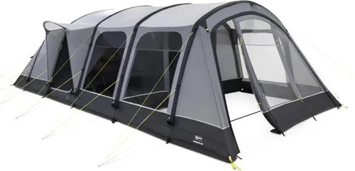Kampa Studland AIR Luftzelt für 8 Personen, 430x805cm, grau – Einfacher Aufbau mit Kampa-Luftrahmen
