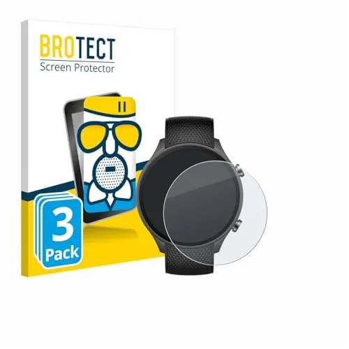 BROTECT Entspiegelungs Schutzglas für OnePlus watch 2R (3 Stück) Schutzfolie Panzer Folie Glas Matt [Extrem Kratzfest 9H, Anti-Reflex]