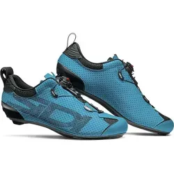 Sidi Tri-Sixty Schuhe Petrol Gr. 43 - Hochwertiger Triathlon-Schuh - Leichter Triathlon-Schuh mit innovativer Carbonsohle für optimale Kraftübertragung. Robuste TechPro-Oberfläche und präziser Tecno-4-Verschluss für individuelle Anpassung während des Rennens.