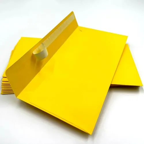 umschlag-discount - 100 Briefumschläge DIN lang ohne Fenster, selbstklebend - Brief Umschläge 22 x 11 cm - Sichtschutz, Made in Germany (Gelb, DIN lang)