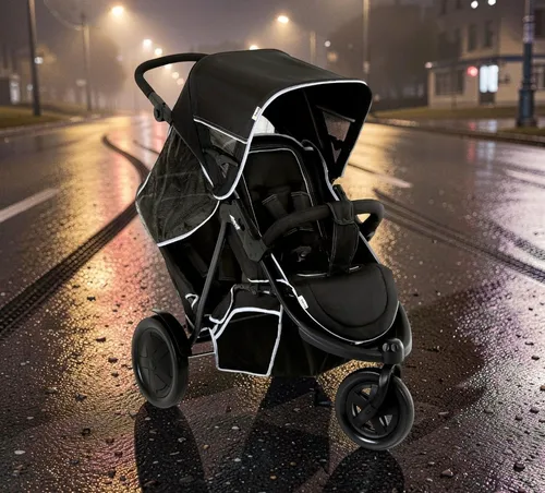 hauck Dreirad Geschwisterkinderwagen Freerider - Tandem für 2 Kinder, höhenverstellbarer Schiebegriff und Liegefunktion, kompakt zusammenklappbar und ideal für Reisen