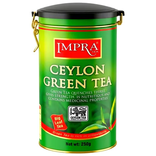 Impra loser grüner Ceylon Tee 250g Grüntee Metalldose