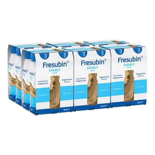 Fresenius Kabi Fresubin Energy Drink Cappuccino - Energy Drink für ergänzende Ernährung, eiweißreich mit hoher Energiedichte und wichtigen Vitaminen, ideal zur Unterstützung bei besonderen Ernährungsbedarfen.