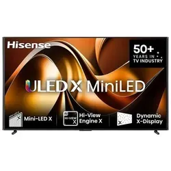 Hisense UXNQ TV - ULED 4K Fernseher - Erleben Sie lebendige Farben und beeindruckenden Klang mit Dolby Atmos und Quantum Dot Colour. Der Hisense UXNQ bietet ein 4.2.2 Surround Sound-Erlebnis und gestochen scharfe Bilder dank Ultra HD Premium.
