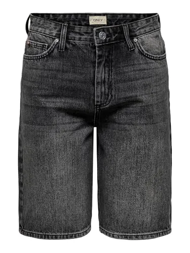 ONLY Jeans-Shorts "Sonny" in Anthrazit - XS - Kinderhosen aus 100% Baumwolle, mit lockerem Schnitt und 5-Pocket-Design für hohen Tragekomfort und Stil.