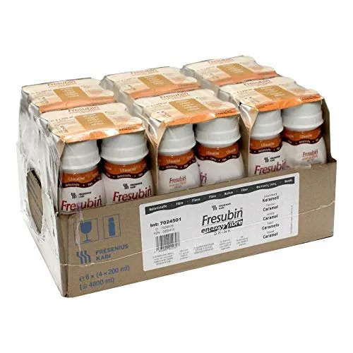 Fresenius Kabi Fresubin Energy Fibre Drink Karamell Trinkflasche, 6 x 4 x 200 ml, 1er Pack (1 x 5,5 kg)