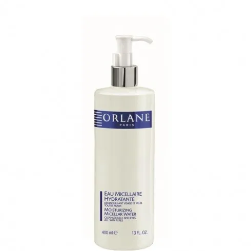 Orlane Moisturizing Micellar Water 400 ml - Gesichtsreinigung mit feuchtigkeitsspendendem Mizellenwasser, entfernt mühelos Unreinheiten und wasserfestes Make-up, ideal für eine sanfte und gründliche Reinigung.