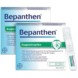 Bepanthen Augentropfen Doppelpack 40X0,5 ml
