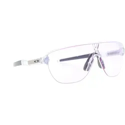 Oakley Corridor Matte Clear / Prizm Low Light Sportbrille - Sportbrille mit halbrandlosem Design, Unobtainium-Nasenpads für sicheren Halt und Prizm-Gläsern für verbesserte Farberkennung – ideal für aktive Lebensstile.