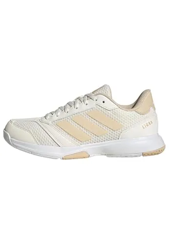 adidas Damen Ligra 8 Indoor Schuhe - Sportliche Damen-Sneaker mit atmungsaktivem Obermaterial, dämpfender Zwischensohle und umweltfreundlichem Design aus mindestens 20 % recycelten Materialien.