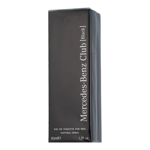 Mercedes-Benz Club Black 50 ml Eau de Toilette EDT - Herrendüfte mit orientalischen Akzenten, ideal für den geheimnisvollen Mann. Intensiver Duft mit Bergamotte, Jasmin und sinnlicher Vanille für unwiderstehliche Anziehung.