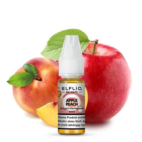 Liquid Apple Peach 10mg - Elfliq by Elfbar