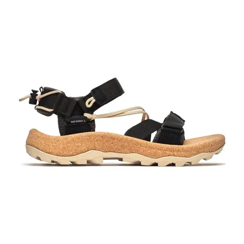 Merrell Speed Fusion Web RMX Sandale - Größe 40 - Die Merrell Speed Fusion Web RMX Sandale überzeugt durch atmungsaktives Obermaterial und rutschfeste Sohle. Ideal für warme Sommertage, bietet sie optimalen Halt und individuellen Tragekomfort durch elastische Kordelzüge und Klettverschluss.