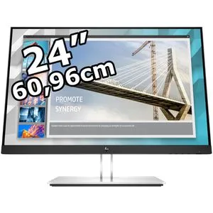 HP E24i G4 Office Monitor - 24" IPS-Panel, Höhenverstellung und Pivotfunktion für ergonomisches Arbeiten, ideal für Büro und Home Office