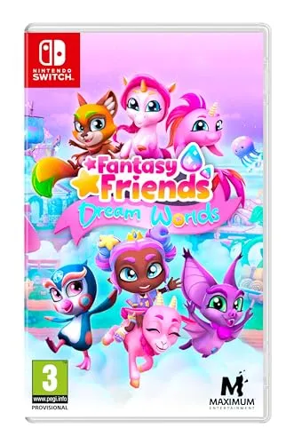 Fantasy Friends: Dream Worlds für Nintendo Switch - Spiele für Nintendo Switch. Entdecke magische Wesen und erkunde 6 skurrile Traumwelten mit einzigartigen Kräften und vielen süßen Tieren zum Kuscheln!