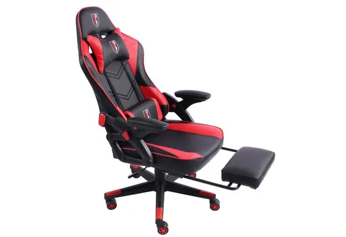 TRISENS Chefsessel Armando (1 Stück), Bürostuhl Gaming Chair Chefsessel PC-Stuhl Fußstütze Racing-Design