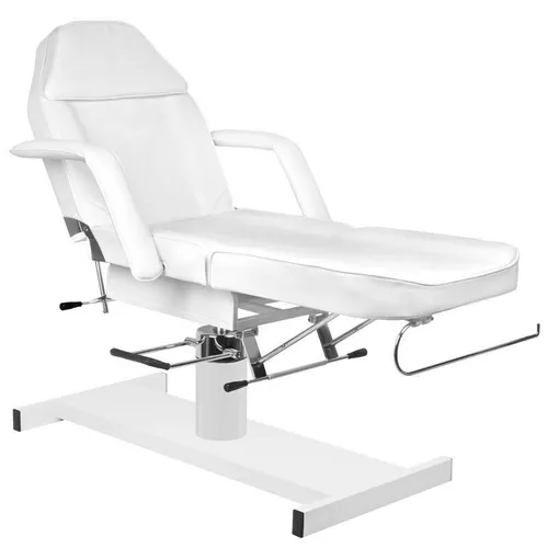 Hydraulische Kosmetikliege Therapieliege Massageliege Tattooliege 210 Weiss
