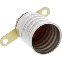 Lampenfassung E10 für Glühlämpchen - Praktische Lampenfassung E10 für Glühlämpchen bis 10W, ideal für DIY-Projekte und Bastelarbeiten. Robuste Bauweise mit zwei Lötfahnen für einfache Montage.