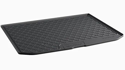 Gledring Rubbasol (Gummi) Kofferraumwanne kompatibel mit Audi A3 8V Sportback 2012-2020 (Höhe variabele Ladeboden), Schwarz