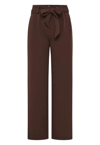 zero Damen Hose mit Stoffgürtel 38, Chicory Coffee - Figurbetonte Hose mit elegantem Stoffgürtel. Ideal für den Casual-Look. Hochwertige Verarbeitung und bequemer Sitz für jeden Anlass.