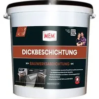 MEM Bitumen Dickbeschichtung 28 l - Dichtmaterialien, hochwertige Bitumenbeschichtung für nachhaltigen Schutz gegen Feuchtigkeit und Wasser, ideal für Keller und Fundament.