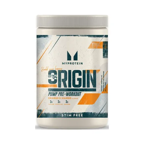 Myprotein Origin Pre-Workout (30 serv) Orange Mango Soda (36,65 EUR/kg)