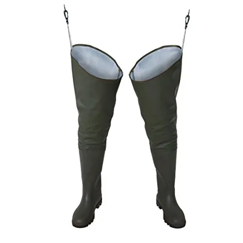 Watstiefel 42 – Robuste Anglerstiefel - Watschuhe & Anglerstiefel, 100% Polyester mit PVC Beschichtung für optimalen Wetterschutz und Langlebigkeit beim Angeln.