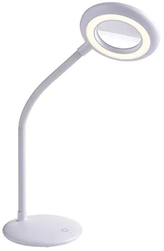 Northpoint Lupenlampe mit Akku Aufladbar Kabellos Lupenleuchte 3x Vergrößerung 1200mAh Li-Io Akku ca. 2,5 Laufzeit 3-stufig Dimmbar (Tischlampe)