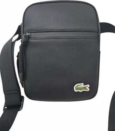 Lacoste Umhängetasche LCST Crossover Bag 3307 - kleine Schultertasche in Schwarz, wasserabweisender Reißverschluss und stylisches Kunstleder
