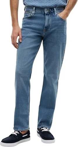 Tommy Hilfiger Straight-Jeans CORE DENTON blau 32 - Jeans in Light Blue mit geradem Schnitt, ideal für lässige Outfits. Hergestellt aus hochwertigem Denim für hohen Tragekomfort und Langlebigkeit.