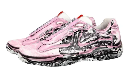 PRADA x CASS D3CAY CASSIUS HIRST SNEAKER SCHUHE PS0906 BABY PINK NEU 7,5 41,5 42