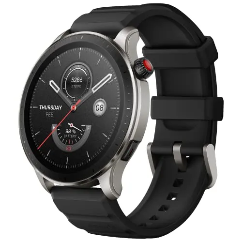 Amazfit GTR 4 (46 mm) - Smartwatch mit Stil - Elegante Smartwatch (46 mm) mit umfassenden Fitnessfunktionen und langer Akkulaufzeit, ideal für den täglichen Gebrauch und sportliche Aktivitäten.