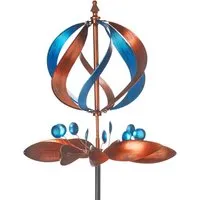 Kobolo Windrad Gartenstecker Dekostecker Windspiel XXL TWIRL