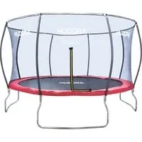 HUDORA Fantastic Trampolin - Sicheres Gartentrampolin mit Sicherheitsnetz für die ganze Familie - Trampolin mit extra breiter Randabdeckung für sichere Sprünge und bis zu 100kg Belastbarkeit. Leichte Montage und stabiler Rahmen für unbeschwerten Spaß im Garten!
