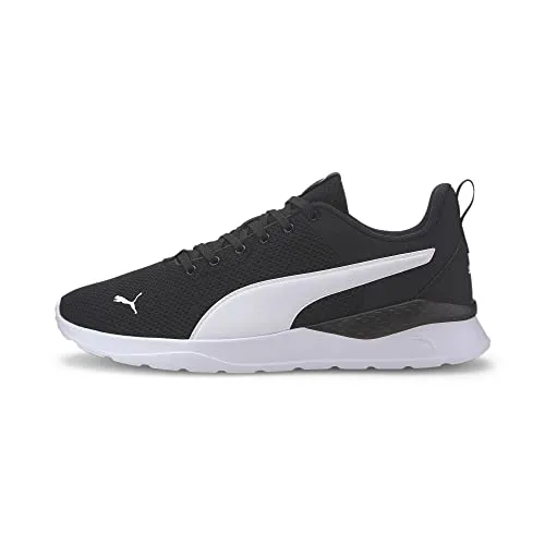PUMA Unisex Anzarun Lite Niedrig - Puma Black-Puma White, 42.5 EU - Herren-Sneaker mit SoftFoam+ Innensohle für höchsten Laufkomfort und einem leichten Anzarun DNA Mesh-Obermaterial für optimale Atmungsaktivität.
