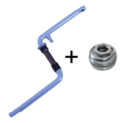 1tlg BMX Fauber Kurbel 170mm Fahrrad deTox 20" Stahl 1/2" Gewinde silber + Lager
