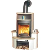 Hark Kaminofen »Avenso GT ECOplus«, 8 kW, creme - Energieeffizienz A+ - Kaminöfen mit Dauerbrandfunktion und automatischer Luftregelung, ideal für effiziente Heizleistung und gemütliche Atmosphäre in jedem Raum.