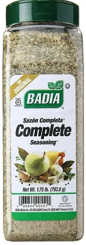Badia Original Complete Seasoning 800 ml - Kräuter-Mischung für vielfältige Gerichte, verleiht jedem Essen einen einzigartigen Geschmack und ist glutenfrei.