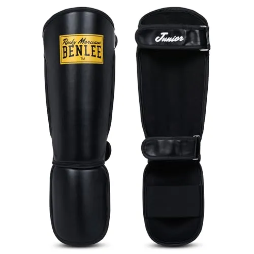 Guardian JUNIOR Spann Schienbeinschoner schwarz Benlee Rocky Marciano - Unisex Schienbeinschoner für Kinder, bietet optimalen Schutz und Komfort beim Sport, ideal für junge Athleten.