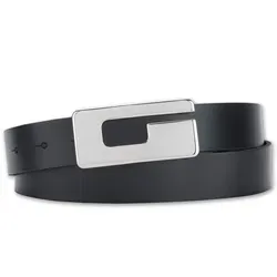 Bernd Götz Damen Leder Gürtel 30 mm schwarz - Damen-Gürtel aus hochwertigem Rindleder, flexibel und stilvoll, ideal für jede Gelegenheit, in verschiedenen Längen erhältlich.