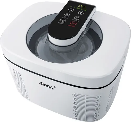 Steba IC 110 Eismaschine - 1,2 l, vollautomatisch und selbstkühlend mit 5 Programmen für Eis, Sorbet und Joghurt