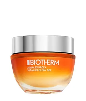 Biotherm Aquasource Vitamin Glow Gel - Tagespflege mit 2500 mg Vitamin B3 und Astaxanthin für strahlende Haut in nur zwei Wochen. Erfrischende Gel-Textur, die Unreinheiten mildert und den Teint ausgleicht.