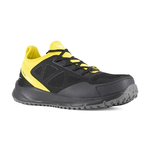 Reebok All Terrain Sicherheitsschuhe - Schwarz Gelb, Größe 40, EN ISO 20345 S3, rutschfest und wasserdicht für optimalen Schutz und Komfort