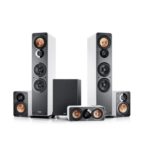 Teufel Ultima 40 Surround 5.1-Set - Hochwertige Heimkino Lautsprecher - 5.1-Heimkino-Set mit beeindruckendem Raumklang, mächtigem Subwoofer und optimierter Klangabstrahlung für ein einzigartiges Kinoerlebnis zu Hause.