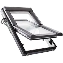 Roto Dachfenster Designo RotoTronic R69P K2EF Premium Verglasung Kunststoff Elektro-Funk Fenster, 65x98 cm (6/9)