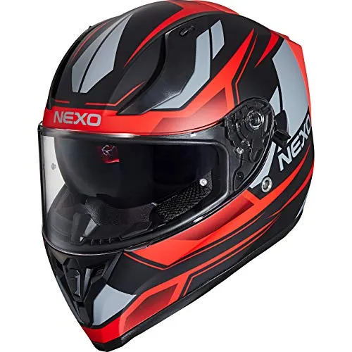 Nexo Integralhelm Sport II – Kratzfeste Visierung – Thermoplast – Belüftung